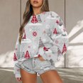 thumbnail image 1 of Chandail à Capuchon Mode Femme Décontracté Manches Longues Col Rond Imprimé Chandail en Molleton Dames Hauts Blouse Chandails en Molleton Femme en Liquidation, 1 of 6