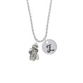 thumbnail image 2 of Delight Jewelry Silvertone Golf Club Bag Silvertone Script Initial Disc - Z - Charm Necklace, 20"+3", 2 of 4