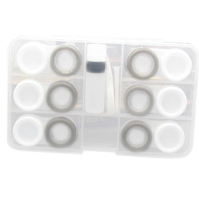 fashionhome Portable Contact Lenses Holder Transparent Travel Contact Lenses Container Storage Box Case Gadgets