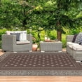 thumbnail image 4 of Findosom 8'x10' Brown Outdoor Rug Reversible Outdoor Mat RV Outdoor Rug Plastic Straw Area Rug Mat Camping Rugs Waterproof Floor Mat and Rug for RV,Patio,Backyard,Deck,Picnic,Beach,Trailer, 4 of 8