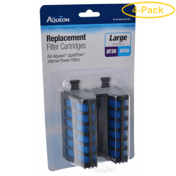 Aqueon Replacement Filter Cartridges for QuietFlow Filters Large 2 Count Pack of 4 Walmart