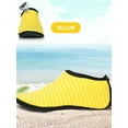 thumbnail image 4 of PULLIMORE Water Skin Sports Shoes Barefoot Quick-Dry Aqua Beach Yoga Stripe Socks Slip-on For Men Women Kids "Yellow,XL", 4 of 7