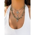 thumbnail image 2 of QQTDFG 3pcs Sun Elf Pendant Crystal Beaded Chain Necklace Set for Women Novelty-default, 2 of 8