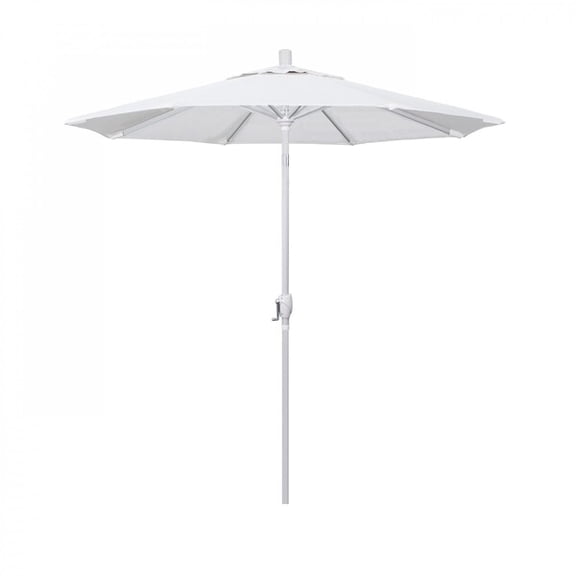 California Umbrella Patio Umbrella,White Aluminum Frame,7-1/ 194061030677