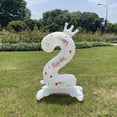 thumbnail image 6 of 32inch White Balloons Birthday Number Balloons Outdoor Baby Shower Decoration for Kids Adult Standing Number Balloon, 6 of 6