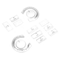thumbnail image 4 of Embellecedores de botones de aire acondicionado Jadeshay Aleación de aluminio 13 Uds., 4 of 8