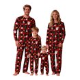 thumbnail image 4 of Family Christmas Pjs Round Neck Long Sleeves Cozy Pajamas 2 Piece Tops And Pants Winter Pajamas Family Christmas Outfits, 4 of 6
