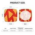 thumbnail image 5 of KLL Tortilla chips Pattern Seat Covers for Dining Room Chairs,Washable Chair Seat Chair Covers Seat Protector-Four Pieces, 5 of 7