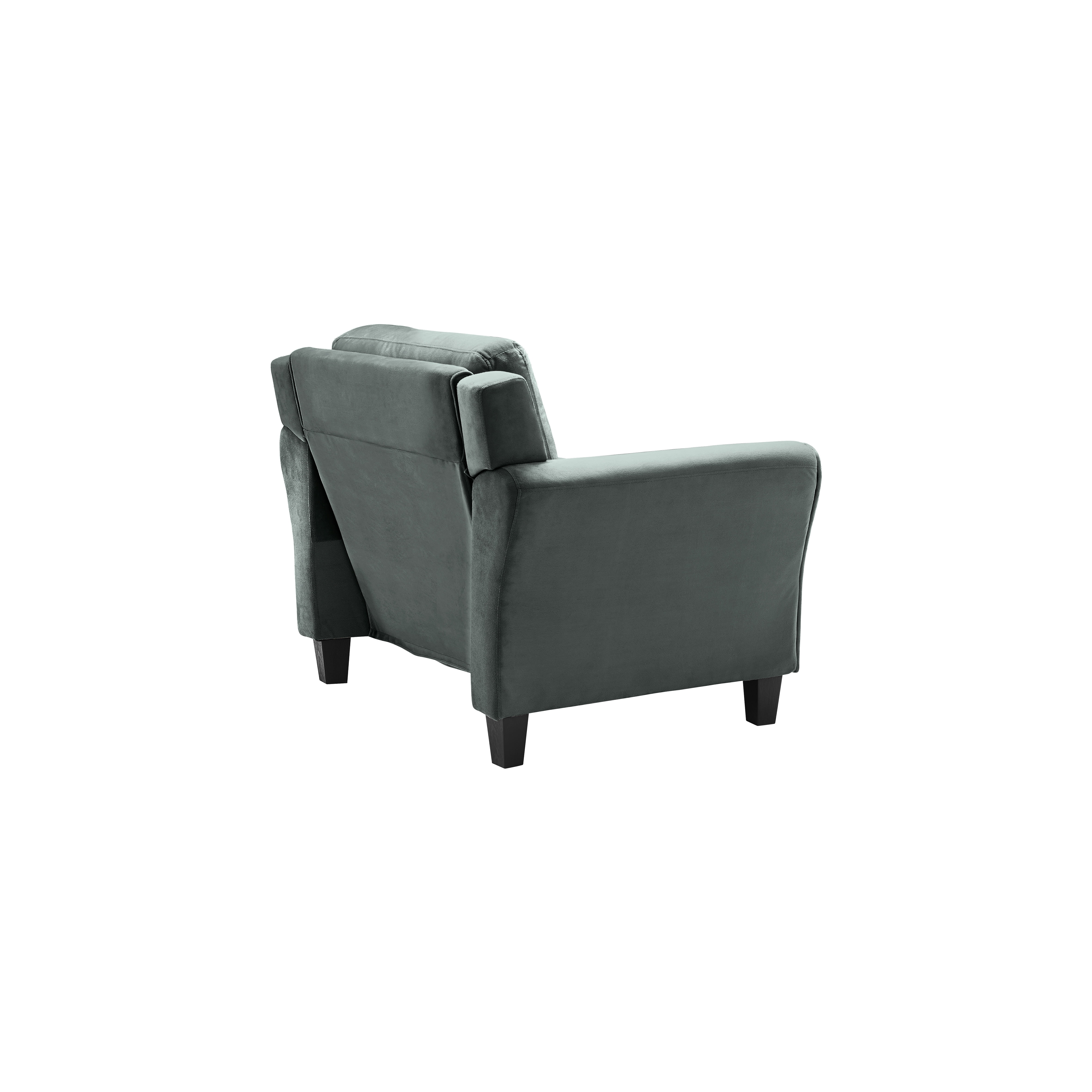 Lifestyle Solutions Taryn Club Chair, Dark Gray Fabric