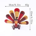 thumbnail image 2 of Thanksgiving Turkey Candle Holder Centerpiece for Festive Table Setting and, 2 of 5