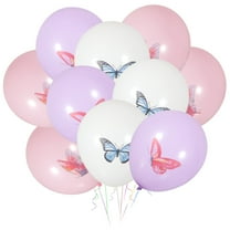 18pcs Colorful Butterfly Balloons Party Latex Balloons Backdrop Balloons