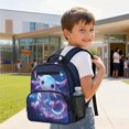 thumbnail image 4 of Jeiento Axolotl Toddler Backpack 13.5 Inch, Galaxy Sky Polyester Preschool Bag, Kids Backpack for Kids Outdoor Adventure Activities, 4 of 7
