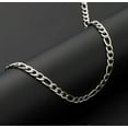 thumbnail image 4 of Stainless Steel Figaro Chain 16"- 30" Necklace Men Women 3/4/5/7/9/10/12mm, 4 of 5