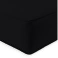 thumbnail image 4 of Jordan Manufacturing Sunbrella 46.5" x 24" Canvas Black Solid Rectangular Outdoor Deep Seat Chair Cushion Set with Welt, 4 of 11