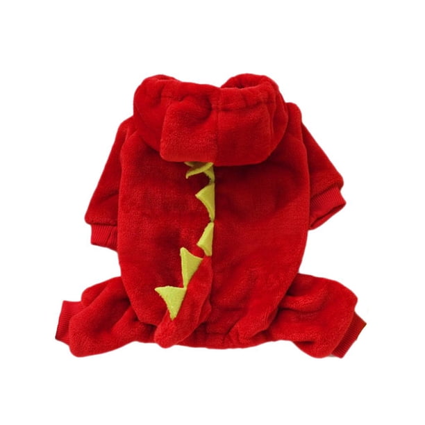 Suéter de Halloween para perro, disfraz divertido de dinosaurio, abrigo deportivo, chaqueta cálida con capucha, atuendo para exhibición SG
