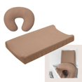 thumbnail image 2 of Pack of 2pcs Baby Bed Product Set Includes Infant Fitted Sheet Cibr Protector & Breastfeeding Pillow Cover Sleeve Pink, 2 of 4