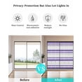 thumbnail image 4 of Window Privacy Film Purple Stripes Stained Glass Window Film Decorative Sun Block Window Cover Modern Minimalist Horizontal Ombre Lines Window Clings Static Adhesive Sticker for Bathroom 35.4"x78.7", 4 of 7