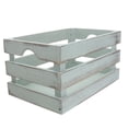 thumbnail image 1 of FUTUREORYY Storage Containers Wood Storage Basket Green 1Pcs for Daily Use and Sundries Storage, 1 of 5