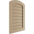 thumbnail image 2 of Ekena Millwork 34"W x 45"H Timberthane Knotty Pine Arch Top Faux Wood Non-Functional Gable Vent, Primed Tan, 2 of 5
