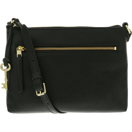 Fossil Small Fiona Leather Cross Body Black Walmart