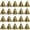 As shown, variant on LOLIPPYY 20pcs Small Metal Bells Decorative Craft Bells Ornaments Christmas Tree Bell Pendants for