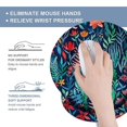 thumbnail image 4 of Floral Mouse Pad With Wrist Guard Stand Rubber Sole Slow Rebound Memory Wrist Guard Mouse Pad Wrist, 4 of 5