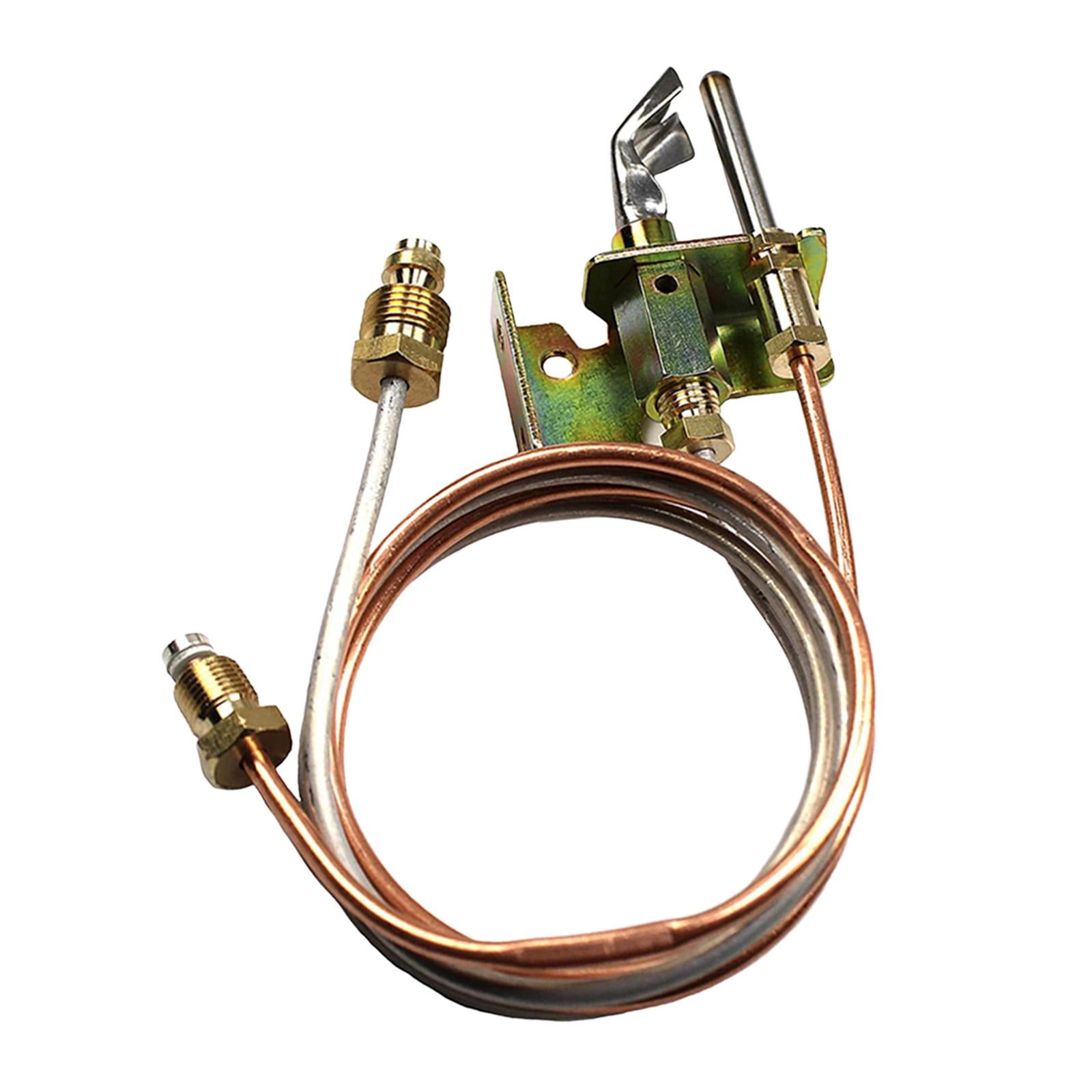 harayaa 2xPilots Thermocouple and Tubing Water Heater Thermopile for Water Heater Accs