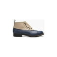 thumbnail image 2 of Stacy Adams Madison Spectator Spat Cap Toe Demi Boot Blue Multi 00109-460, 2 of 7