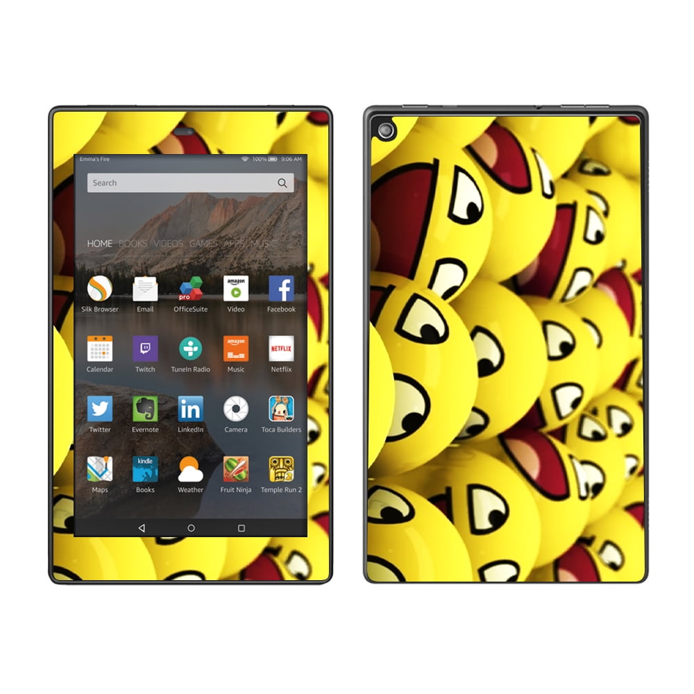 Skin Decal For Amazon Fire Hd 8 Tablet / Smiling Emojis