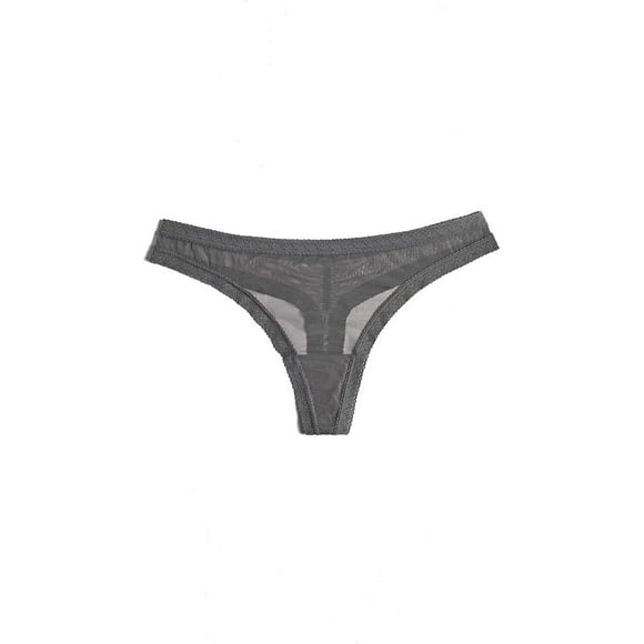 Blush Culotte String à Bordure en Dentelle en Maille - 0259622