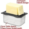 thumbnail image 5 of SIGNORAWARE Wide Butter Dish with Airtight Lid, BPA-Free Butter Holder – Black, 5 of 8