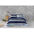 thumbnail image 2 of Gouchee Home Delfos 3-Piece King Duvet Cover Set – Blue Tie-Dye Stripe Reversible Bedding & 100% Cotton, 2 of 2