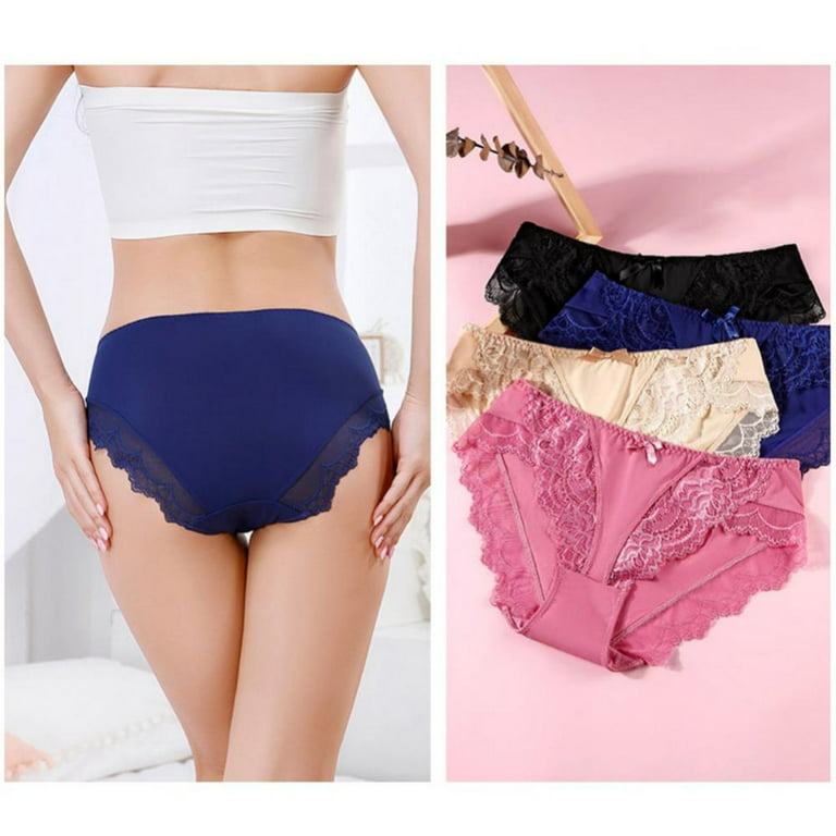 LOT Nice 5 Women Bikini Panties Brief Floral Lace Cotton Underwear Size M L  XL – ASA College: Florida