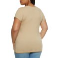 thumbnail image 2 of Rainbow Female Adult Plus Size Basic Short Sleeve Crew Neck Tee Ambiance, Short Sleeves, Crew Neck, T-Shirt, Solid, 2 of 2