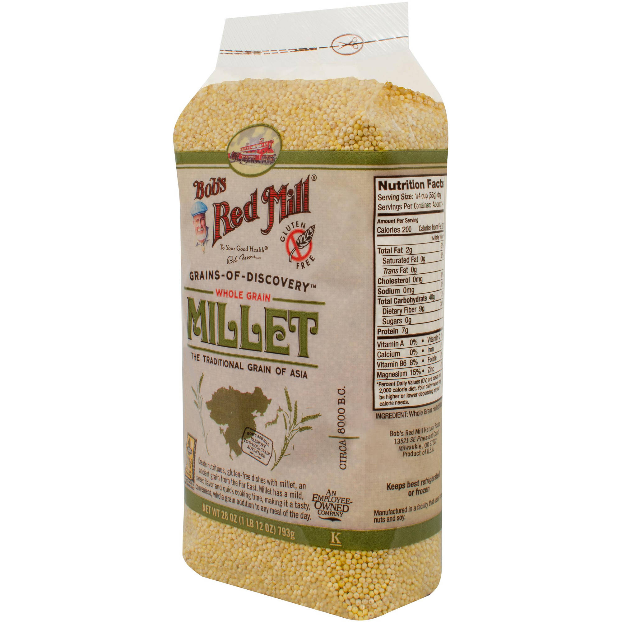 Bob's Red Mill Whole Grain Hulled Millet, 28 oz (Pack of 4) - image 3 of 3