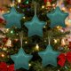 thumbnail image 1 of Colgante decorativo en forma de estrella | Juego de 5 adornos colgantes de vidrio marino multicolor | Tela reciclada ecológica | Idea de regalo para cumpleaños Navidades Inauguración de casa | 12,5, 1 of 7