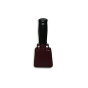 6 Inch COWBELL With Handle Maroon with Black Handle