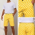 thumbnail image 5 of zfhfof Mens Golf Dress Shorts with Pockets Stretch Lightweight Men's Flat Front Summer Polka Dots Shorts for Work Casual, 5 of 8
