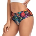 thumbnail image 2 of Fotbe Bohemian Colorful Flower Woman Calzones Estampados para Mujer – Ropa Interior de Algodón, Cómoda, Suave y Elástica-X-Small, 2 of 6
