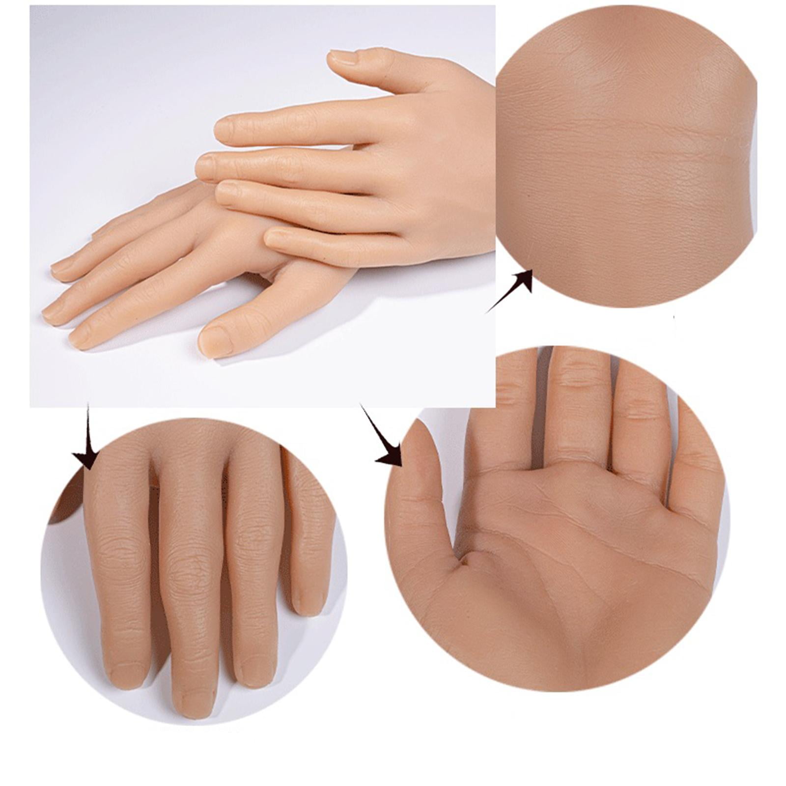 Silic Practice Hand ,Life Sized , Hand Model , Hands ,for Training Starter Beginners Artists , right hand
