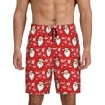 thumbnail image 1 of Fotbe Merry Christmas Santa Claus A Pantalones Cortos de Pijama para Hombre, Ropa de Dormir, Pantalones de Pijama Cortos para Hombre-4X-Large, 1 of 6