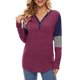 thumbnail image 1 of Blusa, Casual Mujer Top Tiras Manga Larga Suelta Para El Trabajo ANGGREK No, 1 of 5