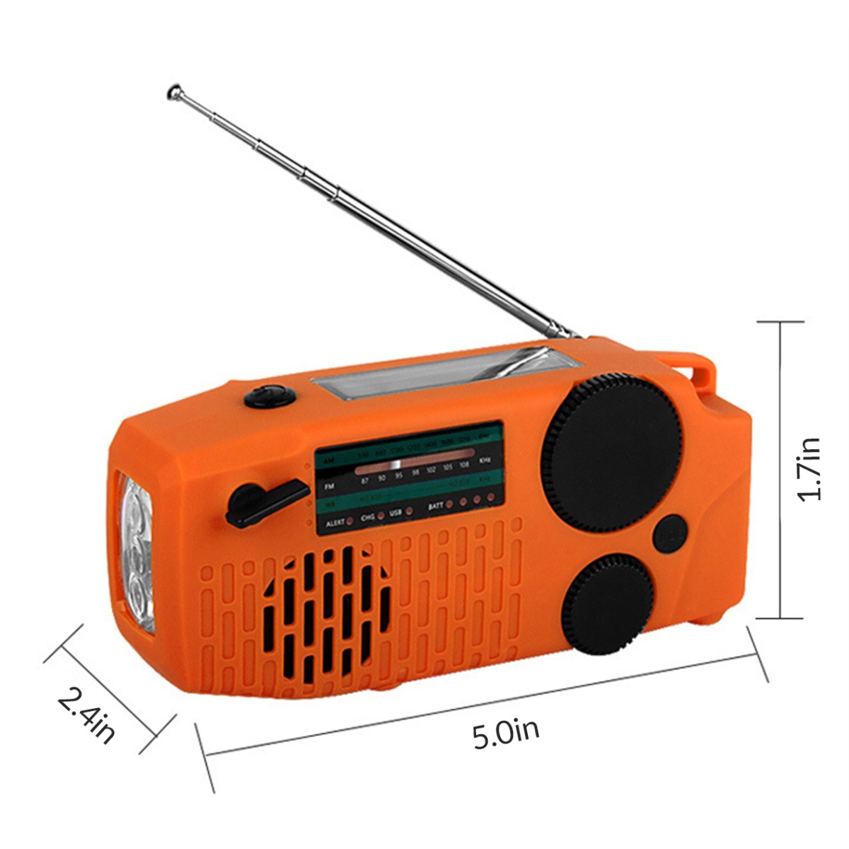 Sirius Survival Portable Emergency Weather Radio, Orange, PEWR-OR - image 5 of 5