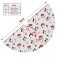 thumbnail image 3 of Picia Cherry Berries Print Christmas Tree Skirt , Christmas Tree Skirt Ornaments for Merry Christmas Holiday Party Decorations Indoor Outdoor-36", 3 of 7