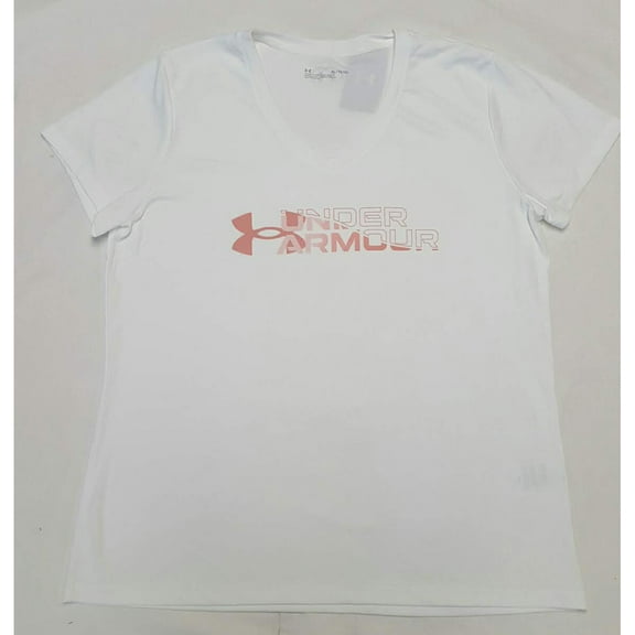 Under Armour Women's Loose Tee Short Sleeve, White (100), X-Large