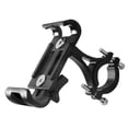 thumbnail image 6 of M Buder Aluminum Alloy Mobile Phone Bracket Mountain Bike Motorbike Navigation Holder Handlebar Mount 360 Degree Rotatable Waterproof Anti-Rust Anti-Slip Silicone Pad, Black (5.91 in / 15 cm), 6 of 6