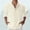 Beige, variant on Cotton Linen Shirts for Men Spring Summer Long Sleeve Band Collar Lightweight Relaxed Fit Work Shirts