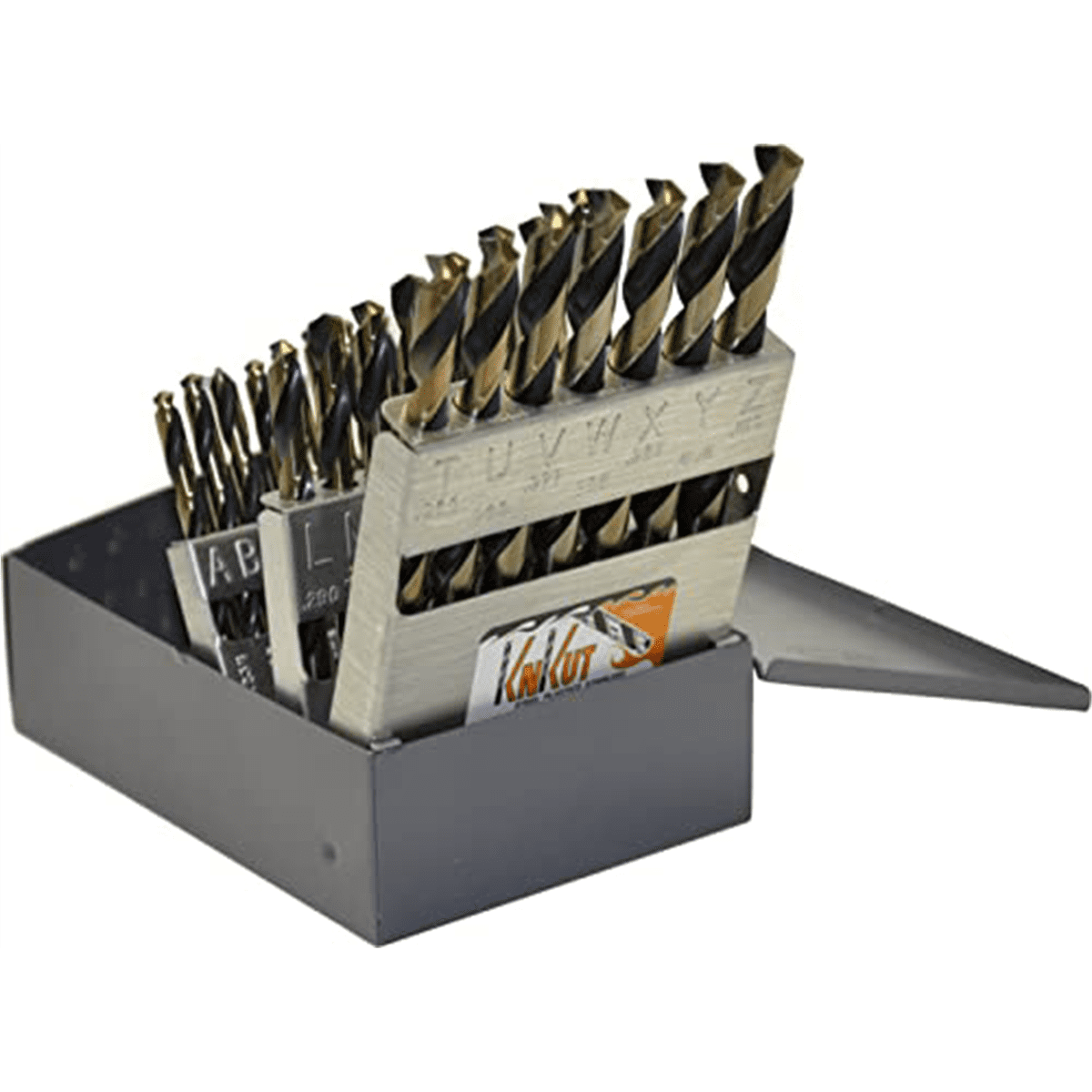 KnKut KnKut 26 Piece Jobber Length Drill Bit Set Letters A-Z