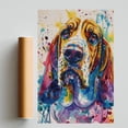 thumbnail image 2 of Basset Hound Dog Poster Wall Art for Bedroom Living Room Funny Graffiti Dog Picture Cool Dog Decor Wall Art, 2 of 6