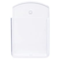 Clear Wall Mount Remote Control Holder, Adhesive Tv Remote Organizer, Wall Mount Remote Control Holder, Adhesive Storage Box for Home & Office, Black